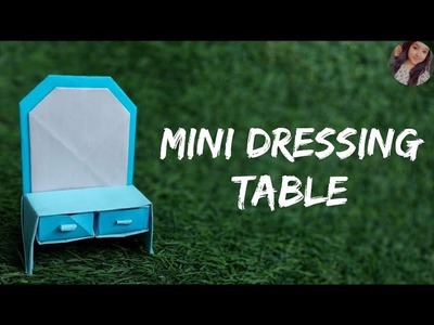 Mini dressing table | origami dressing table | #somethingnewwithkirti #origami #origamidressingtable