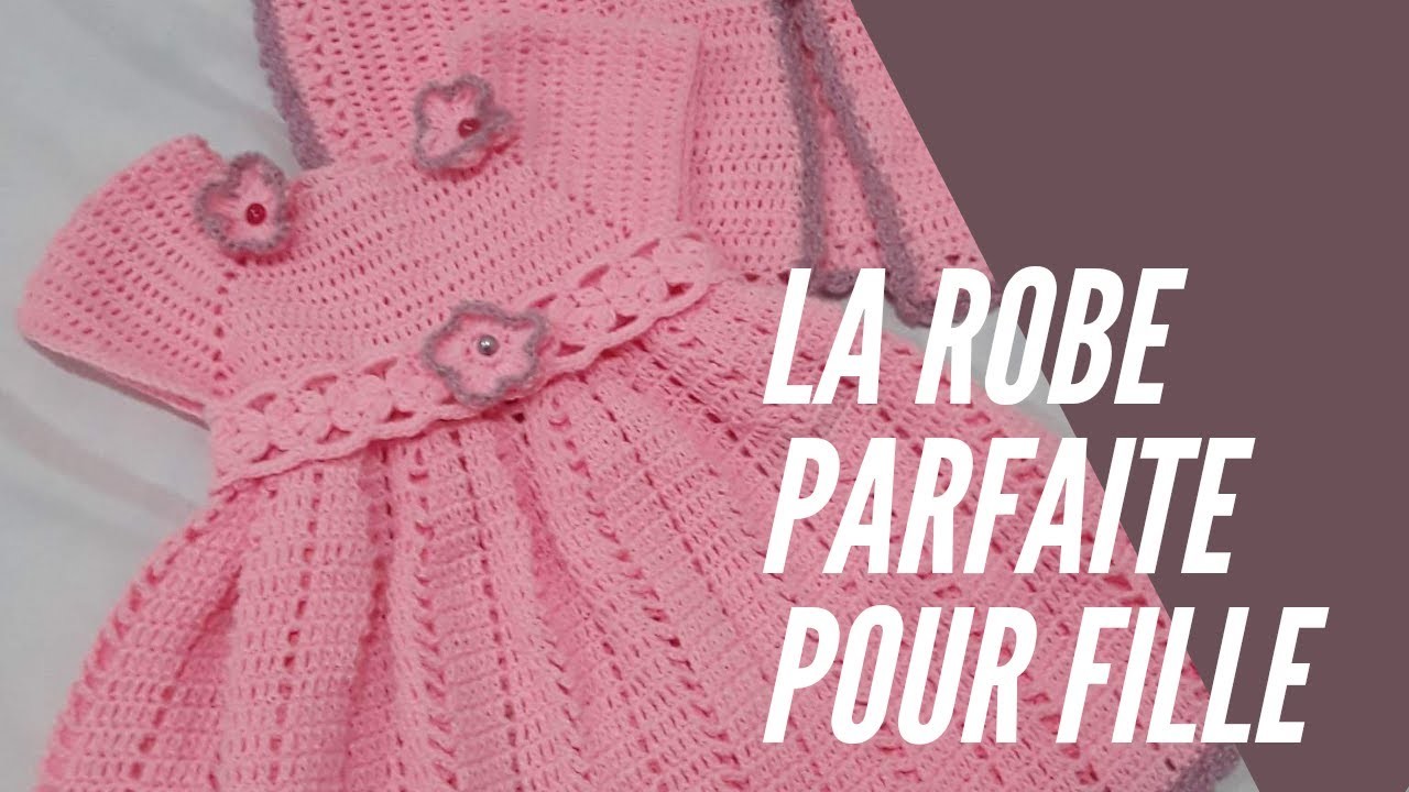 #crochet  COMMENT REALISER LA ROBE PARFAITE POUR FILLE Facile  au crochet PARTIE 1