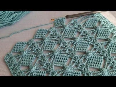 Crochet pattern for shawl.Tığ Işi Battaniye, Atul Ayakkabı, Ceket Modelleri.Beauty of Crochet