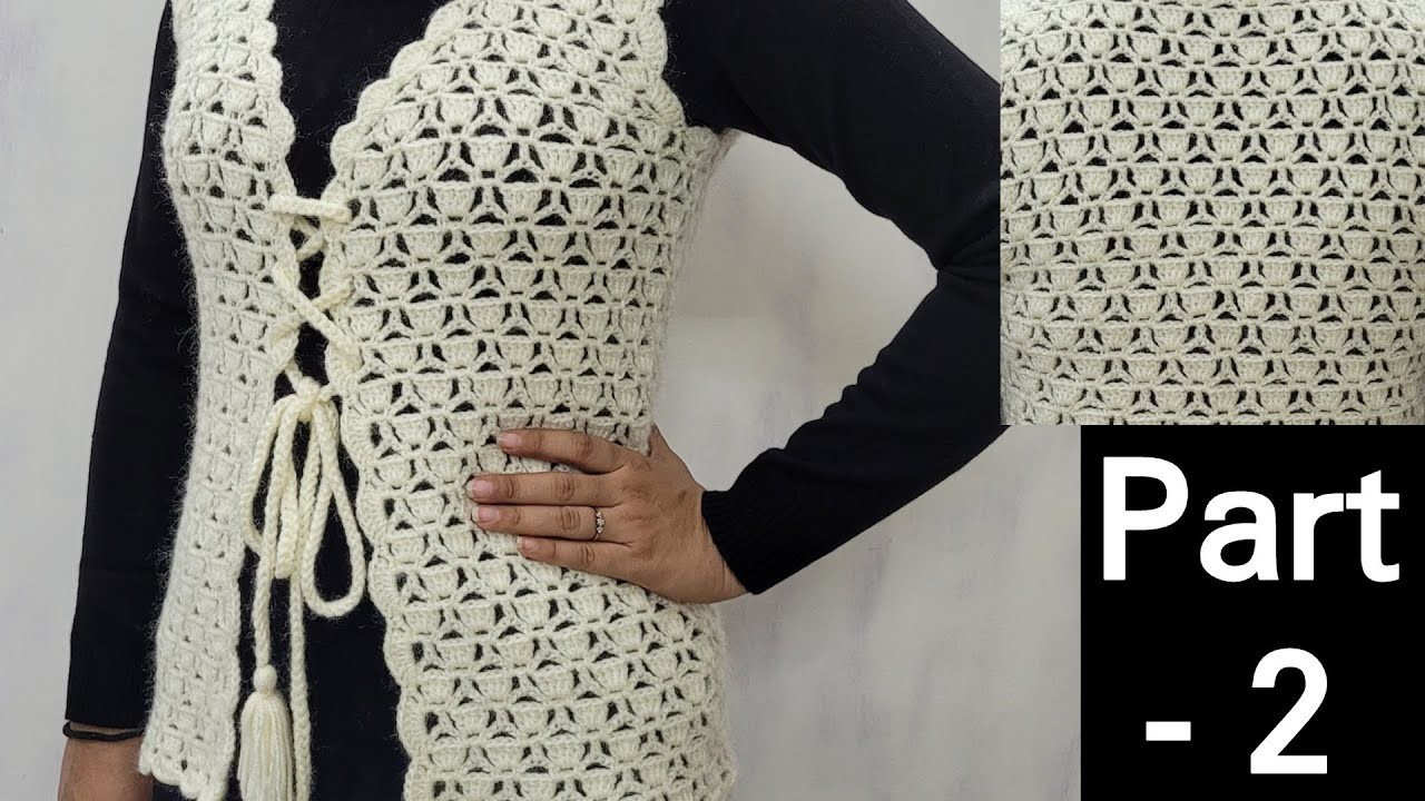 How to Crochet Jacket || Crochet Ladies Jacket || Crochet Shrug || क्रोशिया जैकेट ( Part -2 )