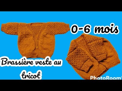 Tuto tricot : Brassière, veste, gilet au tricot 0-6 mois partie 2.2