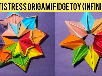 Origami Antistress Infinity Fidget Toy | DIY Paper fidget Toy | Origami Transforming Fidget tit