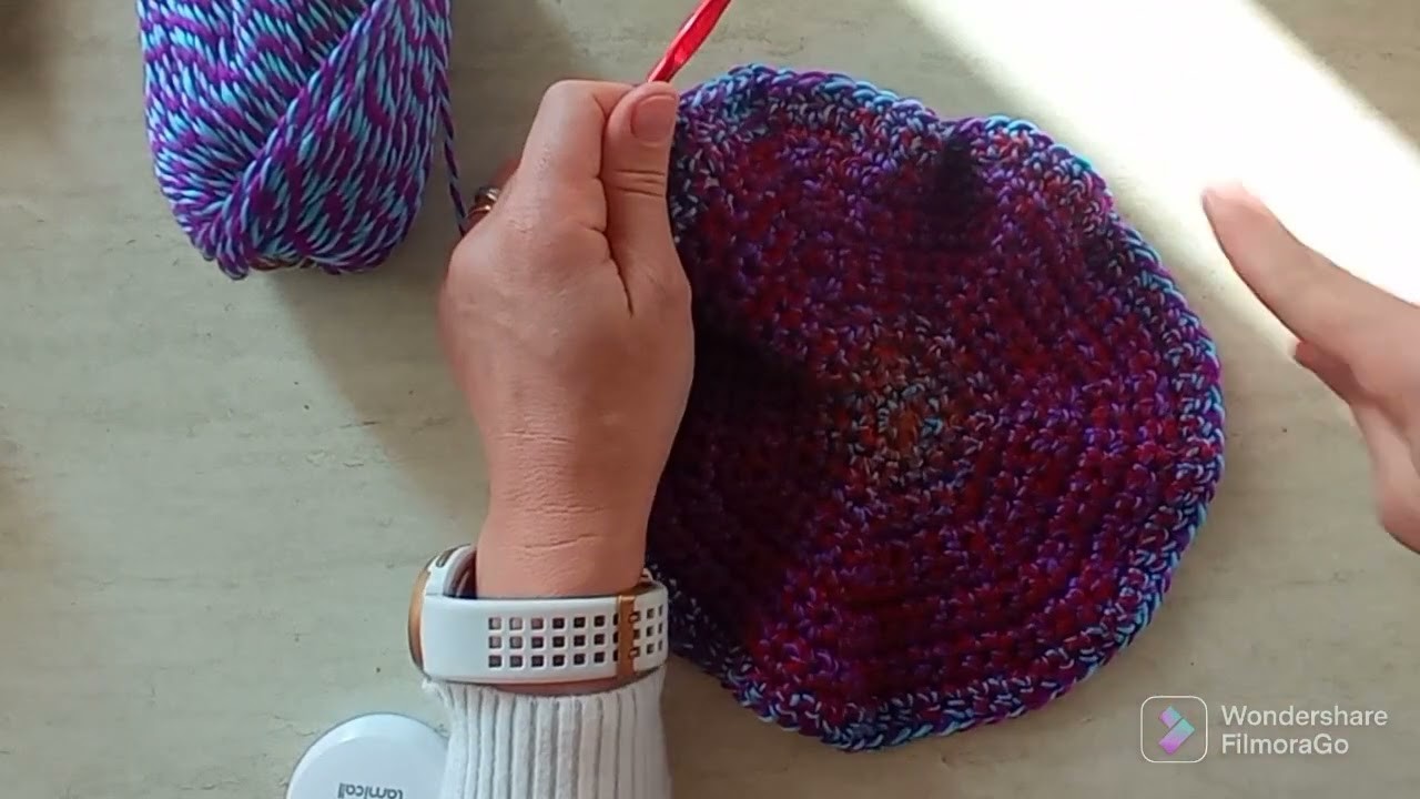 Béret facile et rapide à faire #crochettutorial #crochet #beret #uncinetto #diy