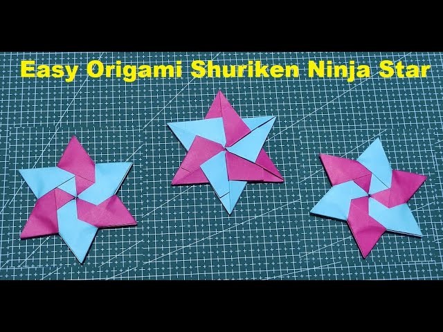Easy Origami Shuriken Ninja Star - DIY Paper Shuriken Ninja 6 Star - Origami Toys - Simple Origami