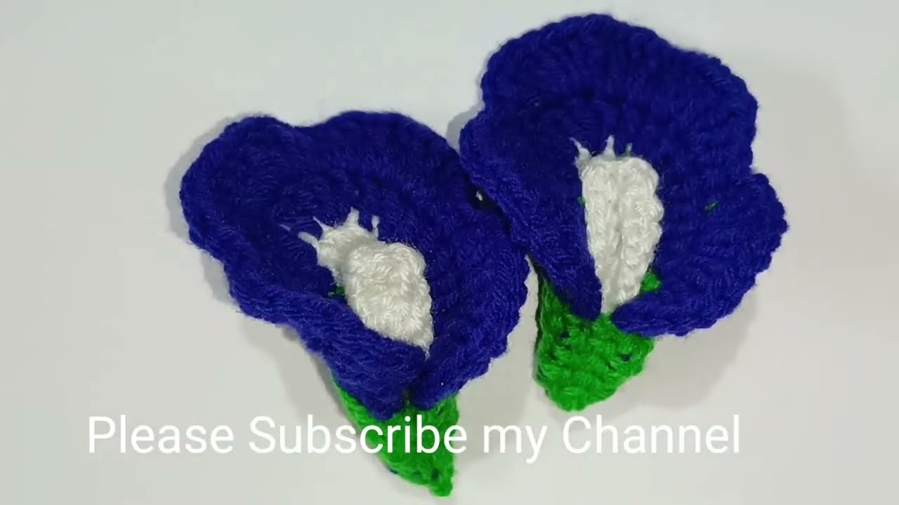 Crochet Aparajita Flower.Amigurumi Flower.Crochet Flower.Free Pattern. @crochethouse97