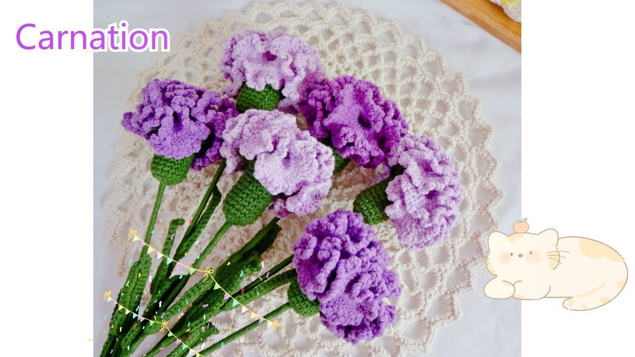 Crochet carnation