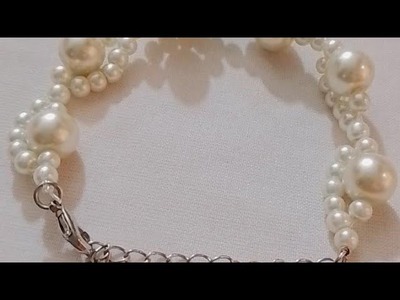 Pearl bracelet tutorial