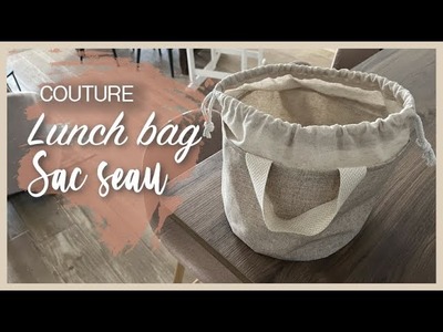 TUTO COUTURE | Lunch bag rond. Sac seau !