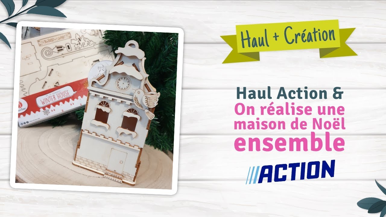 Haul Action - Novembre 2022 - On réalise une maison en bois ensemble #scrapbooking #actionscrap