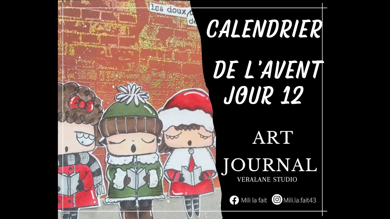 SCRAPBOOKING | CALENDRIER DE L'AVENT {JOUR 12} TUTO ART JOURNAL