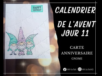 SCRAPBOOKING | CALENDRIER DE L'AVENT {JOUR 11} Carte anniversaire faux embossage