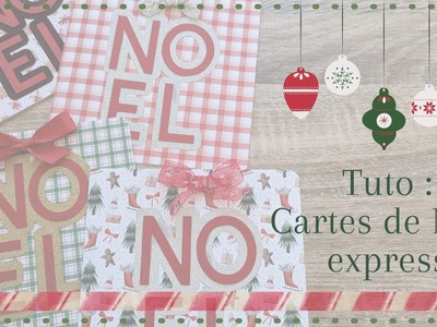 Des cartes de Noël express - SCRAPBOOKING ????❄️