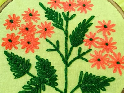 Hand Embroidery.Viral Flower Sewing.Easy & Unique flower stitch forbeginner.খুবই সহজওনতুন ফুল সেলাই
