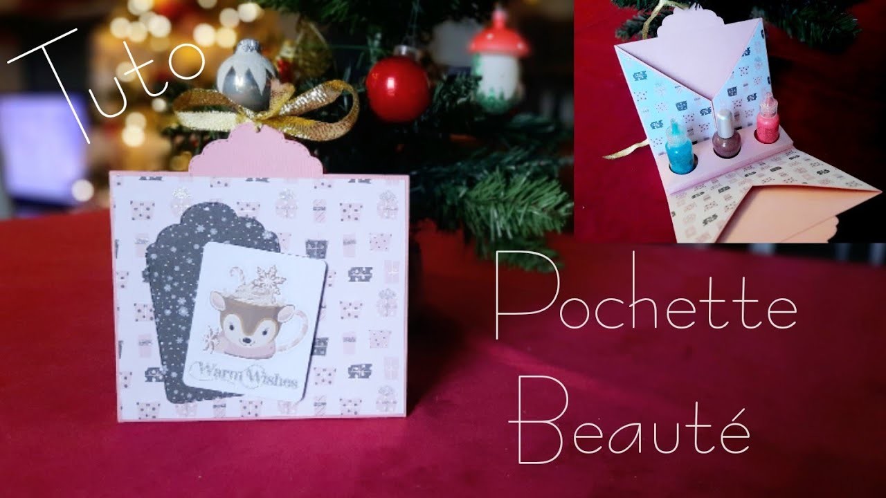 BEAUTY CASE | Pochette beauté ou pas ! | DIY | Série 60 jours avant Noël | Chat Scrap |