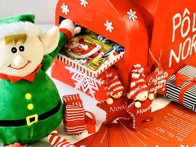 TUTO - DIY - Le calendrier de l'avent version boîte aux lettres magique du Père Noël