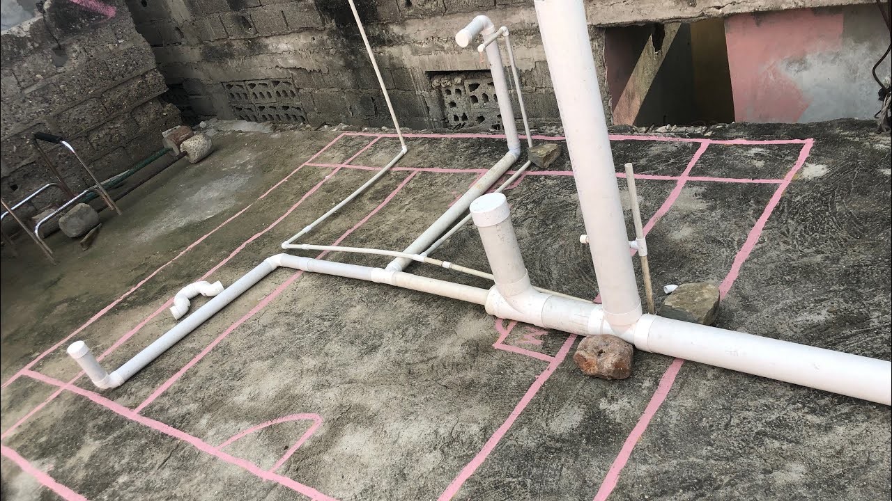 Comment faire une installation chute unique en plomberie sanitaire.