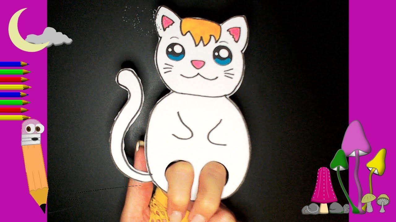DIY comment faire des bricolages en papier Idées faciles   chaton