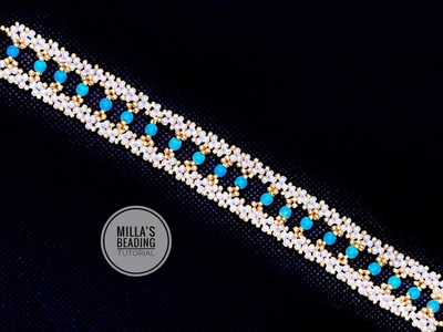 Bead Turquoise Bracelet ???? #beadingtutorial #beading