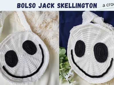 Bolso para HALLOWEEN | Bolso FACIL a crochet | Bolso JACK SKELLINGTON tejido a crochet