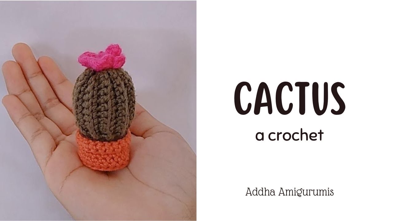 Cactus a crochet ???? | Tutorial para tejer a crochet | Addha ????