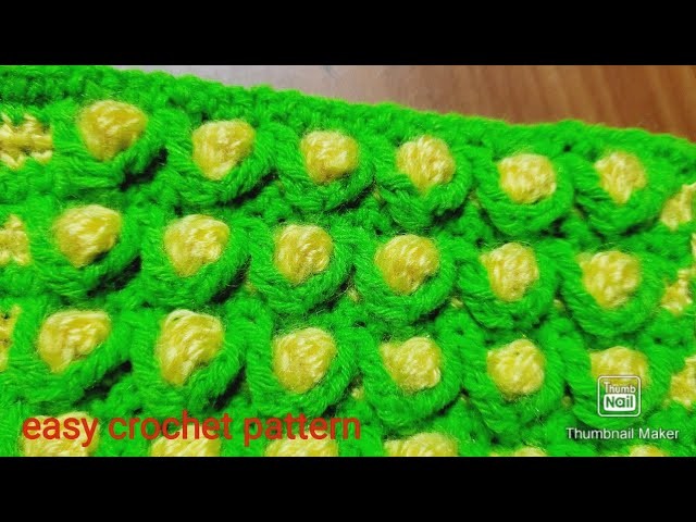CROCHET:very easy crochet pattern for baby blanket, cushion cov,cap,scarf #crochetpattern #কুশিকাটা