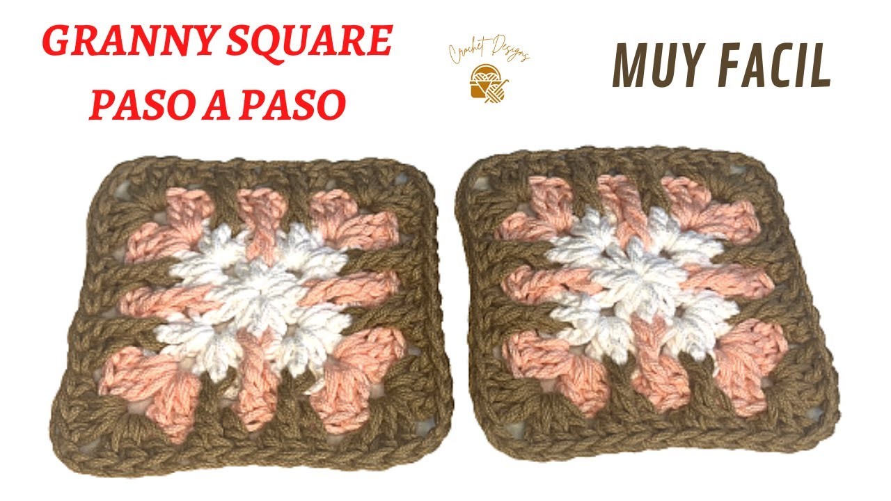 Granny square crochet | super fácil | crochet designs #comotejer #ganchillo #easycrochet