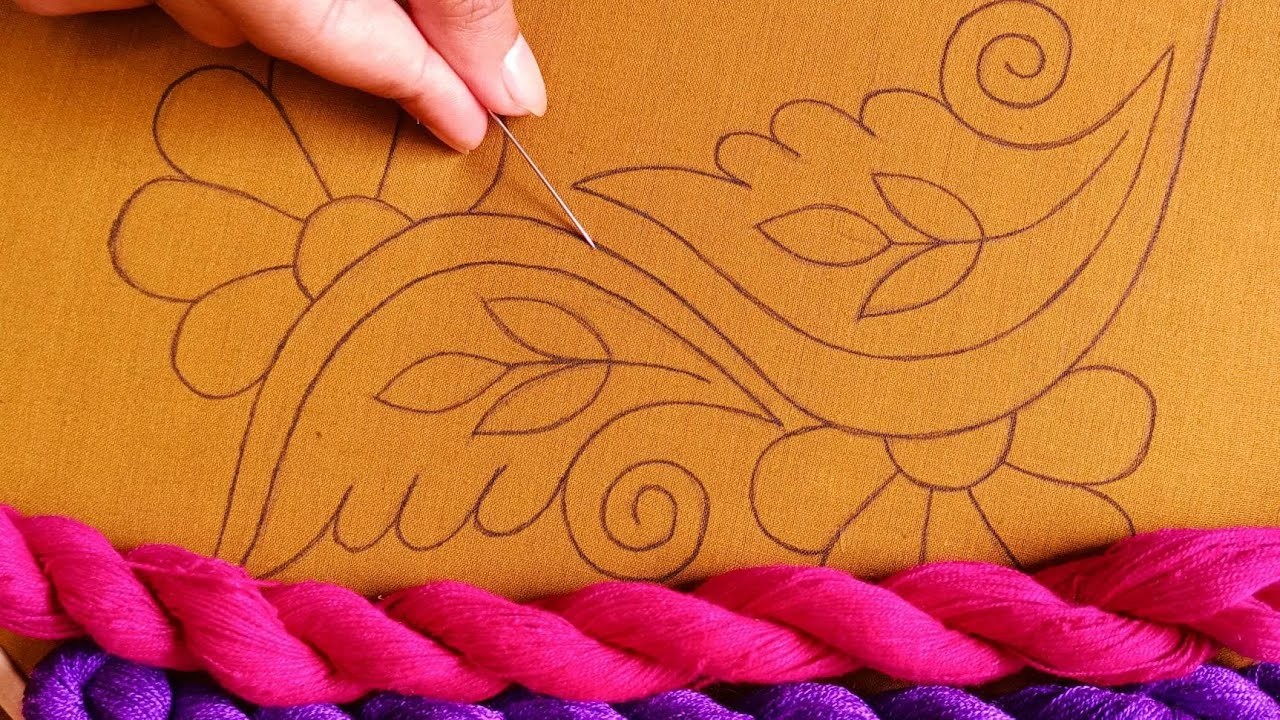নকশী কাঁথা সেলাই ! Nokshi Katha,Hand Embroidery Traditional Bangladeshi Nokshi Katha Stitch Tutorial