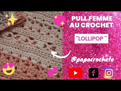 #TUTO PULL FEMME AU CROCHET TOUTES TAILLES FACILE ET HYPER RAPIDE crochet for beginners