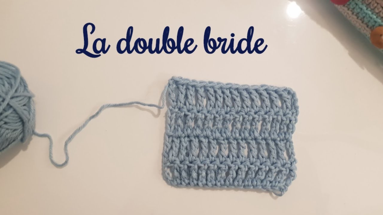 Tuto crochet débutant double bride - treble crochet tutorial - comment faire double bride au crochet