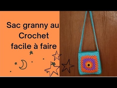 Crochet a Sac Granny Au Crochet Simple Et Rapide