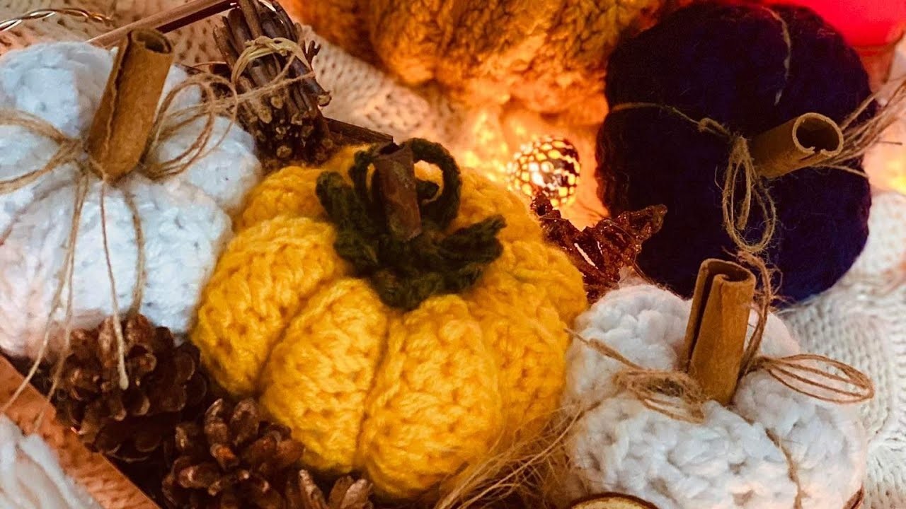 Crochet facile Citrouille décorative يقطينة للتزيين  Crochet easy Pumpkin