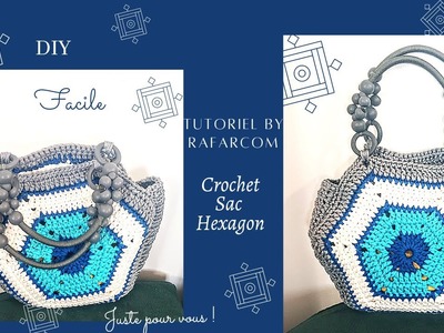 Crochet Sac Exagone facile special gauchers