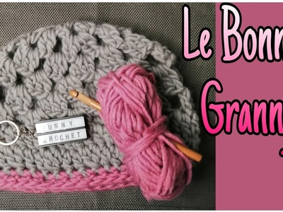 Le voilà !!! Le bonnet Granny hyper facile @FunnyCrochet #crochet #granny