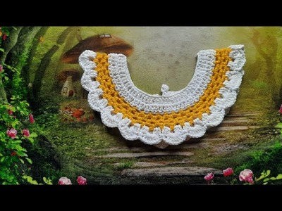 Very easy crochet collar | crochet neck design | কুশিকাটার গলার ডিজাইন