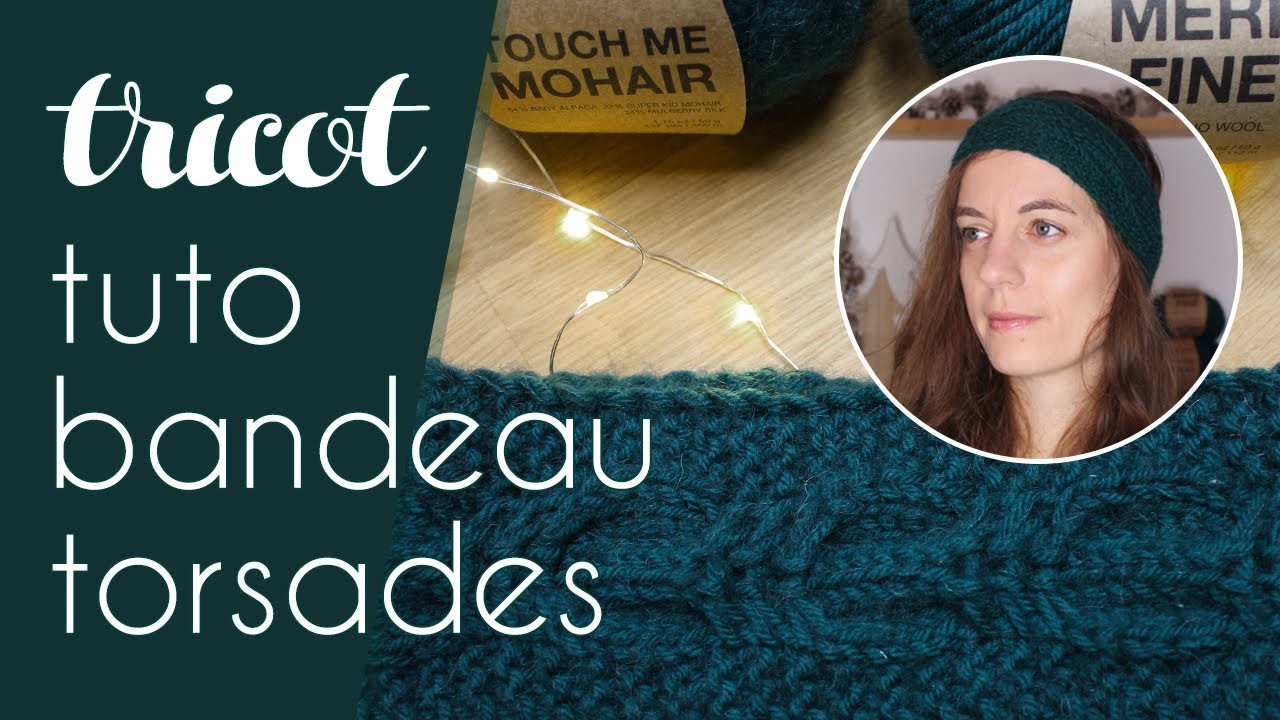 DIY Bandeau à torsade We Are Knitters - Tuto tricot par Alice Gerfault