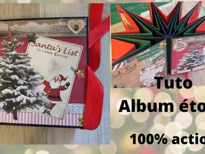 Tuto album étoile de Noël