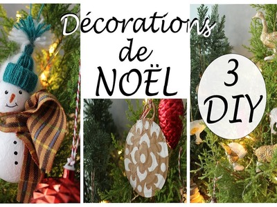DIY de Noël: 3 décorations pour le sapin????✨.récup'.recyclage.Partie n° 1.Christmas decorations