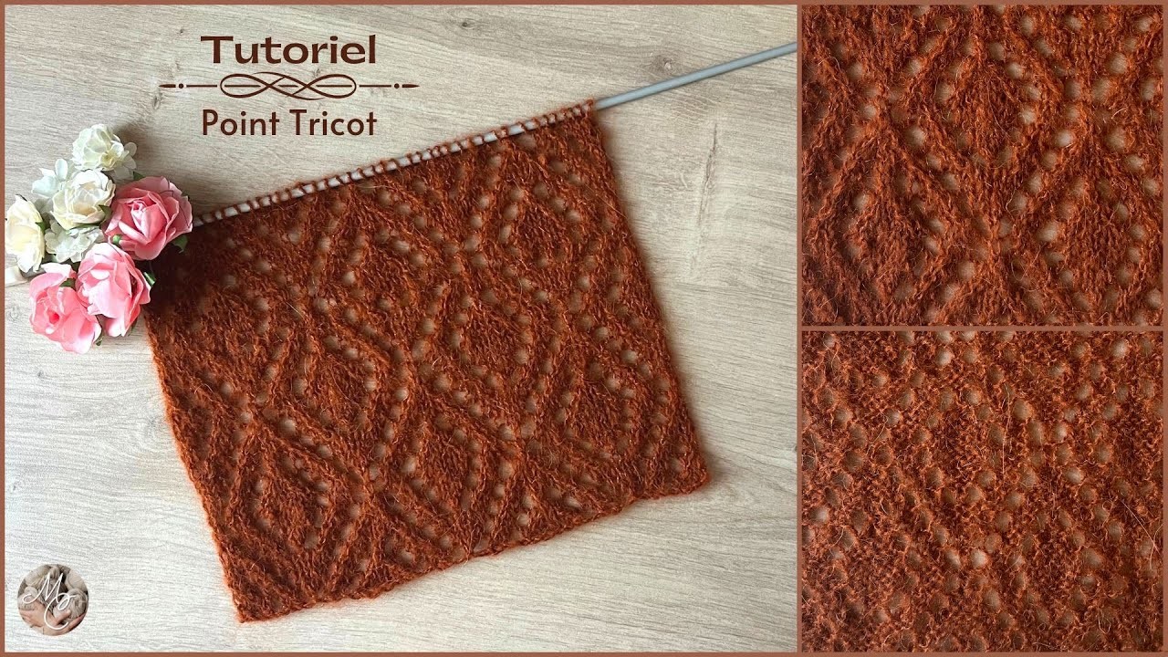 #301 Superbe point de Losanges au Tricot - Maïlane - #tutorial #knitting #knittingpattern #beautiful