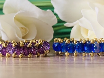 Fabrique des bijoux.#diy bague en perles #jewellery #easy #handmade #bijoux #style #ring #fashion