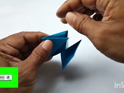 Origami "making a frog"