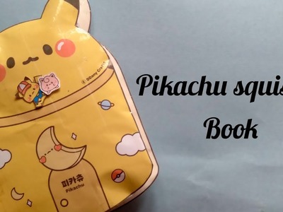 Pikachu squishy book????.DIY pikachu.squishy.pikachu squishy book ❤