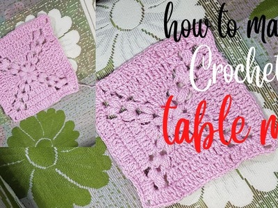 ,Hand Embroidery Crochet table | Table mat design idea|crochet table mat patterns|थालपोश |থালপোশ