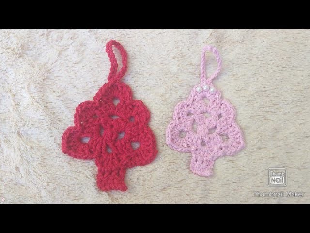 Míni árvore natal pindurico #natal #croche #crochet