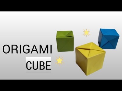 ORIGAMI CUBE ,kubus,куб
