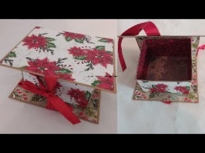 Boîte pour offrir un petit cadeau de Noël ( Partie 1 )