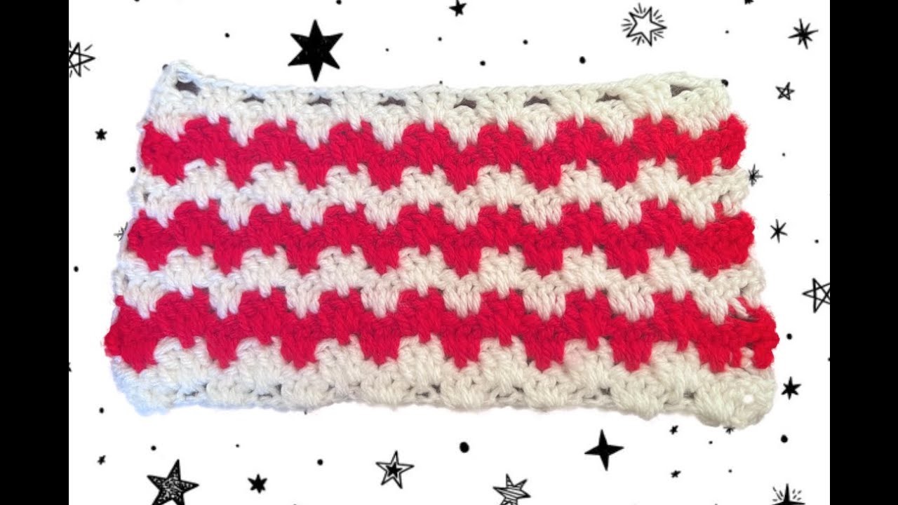 Tuto motif pour couverture, tapis au crochet